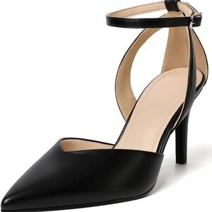 Black Ankle Strap Heels